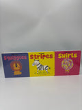 Patterns Books pack of 3 (Squiggles, Stripes and Swirls)