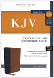 KJV Holy Bible with 73,000 Center-Column Cross References, Brown Leathersoft, Red Letter, Comfort Print (Thumb Indexed): King James Version