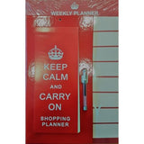Keep Calm and Carry On- Shopping Planner