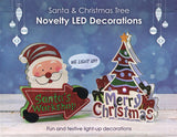 Santa and Christmas Tree Novelty LED Decorations