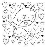 I Heart Narwhals (I Heart Pocket Colouring)