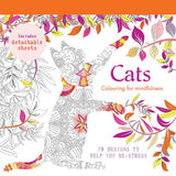 Cats: 70 designs to help you de-stress (Colouring for Mindfulness)