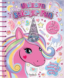 Bookoli | Unicorn Sticker Fun Activity Book | 60 Stickers and Colouring-in