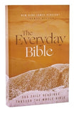 NKJV, The Everyday Bible, Hardcover, Red Letter, Comfort Print: 365 Daily Readings Through the Whole Bible