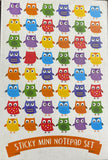 Owl Sticky Mini Notepad and Pen Set
