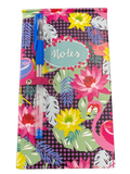 Luxury Memo Pad with Gel Pen (Flamingo, Purple Polka)
