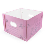 COLLAPSIBLE STORAGE BOX - BABY KEEPSAKE BOX PINK