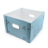 COLLAPSIBLE STORAGE BOX - BABY KEEPSAKE BOX BLUE