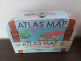 World Atlas Map Jigsaw 1000 piece puzzle in carry case suitcase Robert Frederick