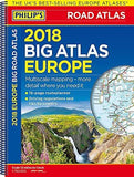 Philip's 2018 Big Road Atlas Europe: (A3 Spiral binding) (Philips Road Atlas)