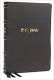 KJV, Thinline Bible, Large Print, Genuine Leather, Black, Red Letter, Thumb Indexed, Comfort Print: Holy Bible, King James Version