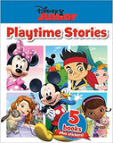 Disney Junior Playtime Stories Collection 5 Books Box Set Including Stickers (Minnie Mouse, Doc Mcstuffins, Jake The Never Land Pirate, Micky Mouse, Sofia)