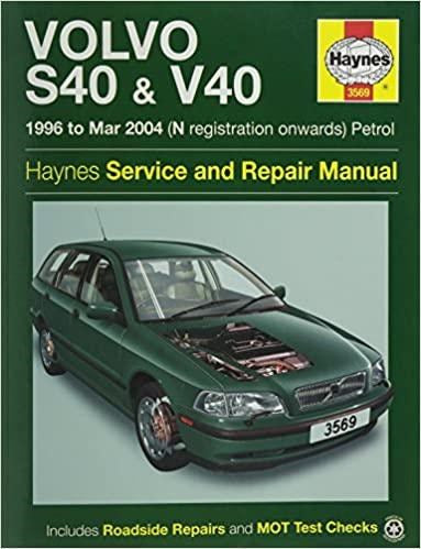 Volvo S40 & V40 Petrol (96 - Mar 04) Haynes Repair Manual Paperback