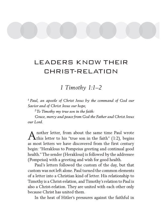 1 & 2 Timothy, Titus and Philemon Wisdom for Every Church Leader