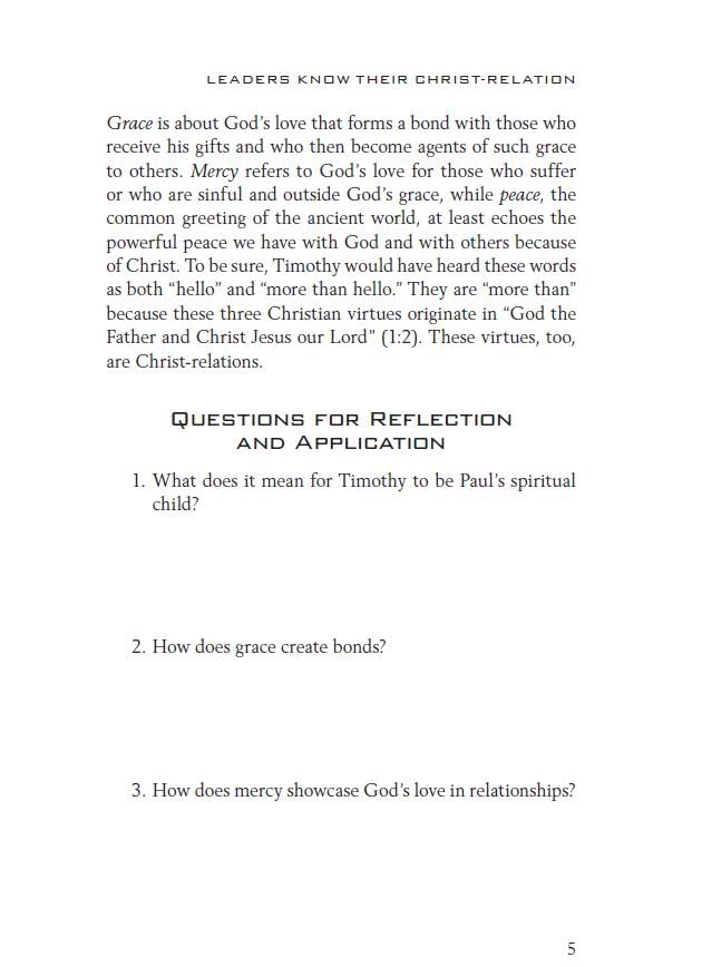 1 & 2 Timothy, Titus and Philemon Wisdom for Every Church Leader
