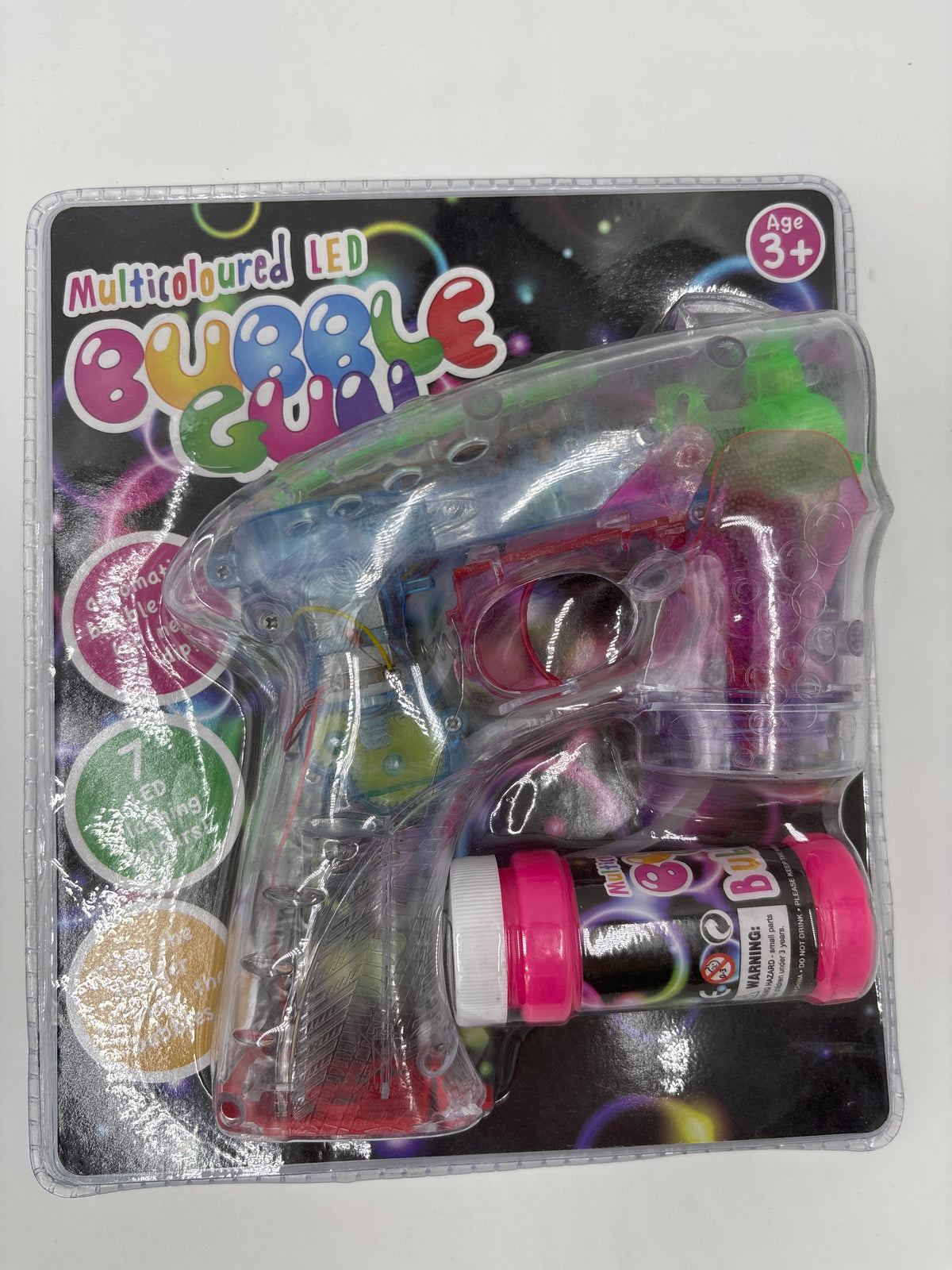 Multi Coloured Bubble Gun