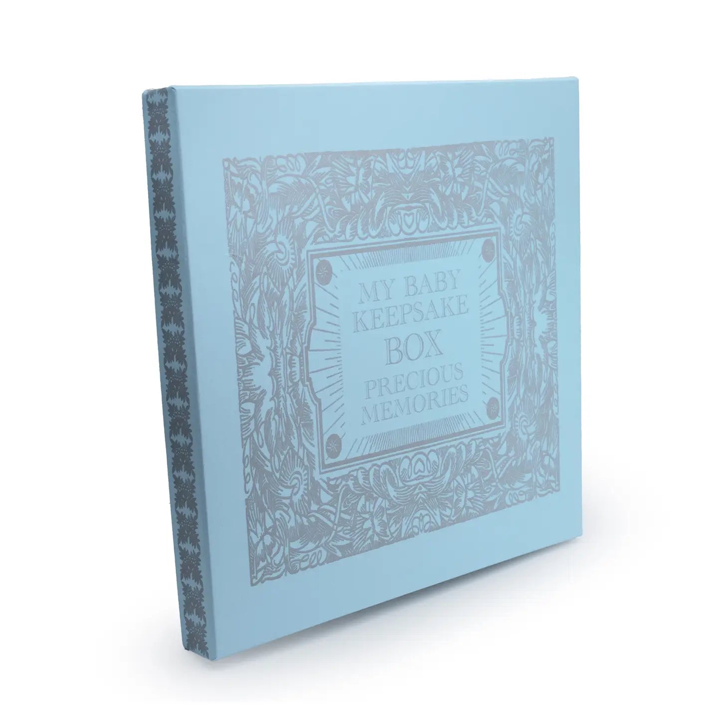COLLAPSIBLE STORAGE BOX - BABY KEEPSAKE BOX BLUE