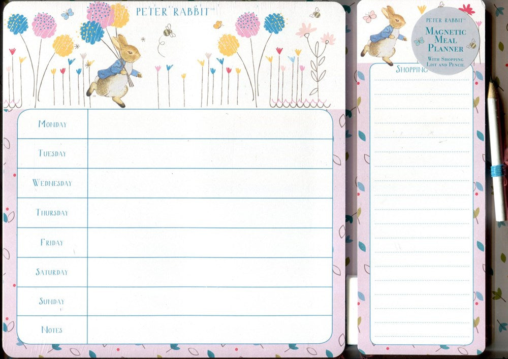 Peter Rabbit Magnetic Shopping & Meal Planner