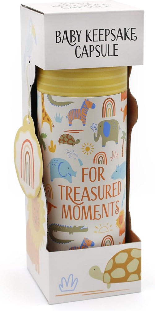 Baby Keepsake Capsule Tube - LULLABY ANIMALS