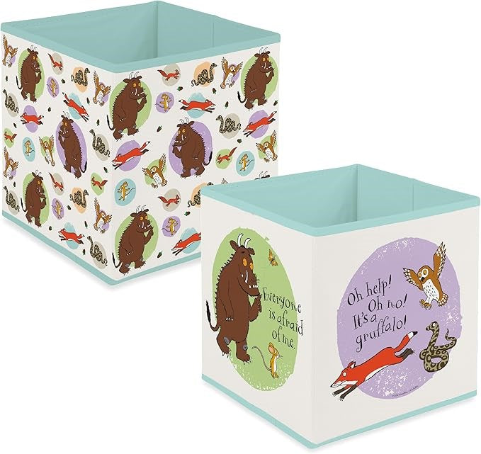 Set of 2 Fabric Storage Cubes - GRUFFALO