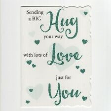 'Sending you a hug' cards x 24