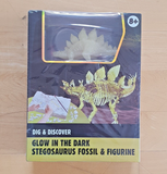 Glow In The Dark Stegosaurus Fossil & Figurine