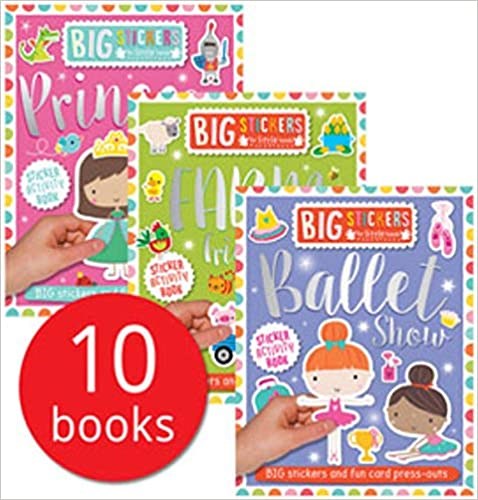 Assortment Big Stickers for Little Hands (10 Activity Books)