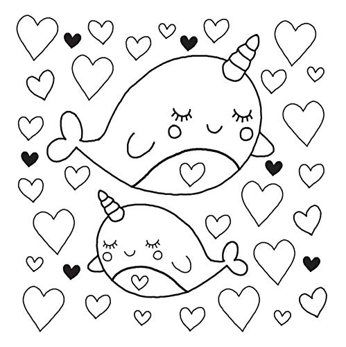 I Heart Narwhals (I Heart Pocket Colouring)