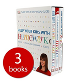 DK Help Your kids With Spelling & Grammer Maths Science Collection - 3 Book Box Set