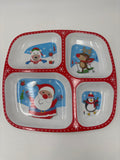 Christmas 4 Section Food Tray