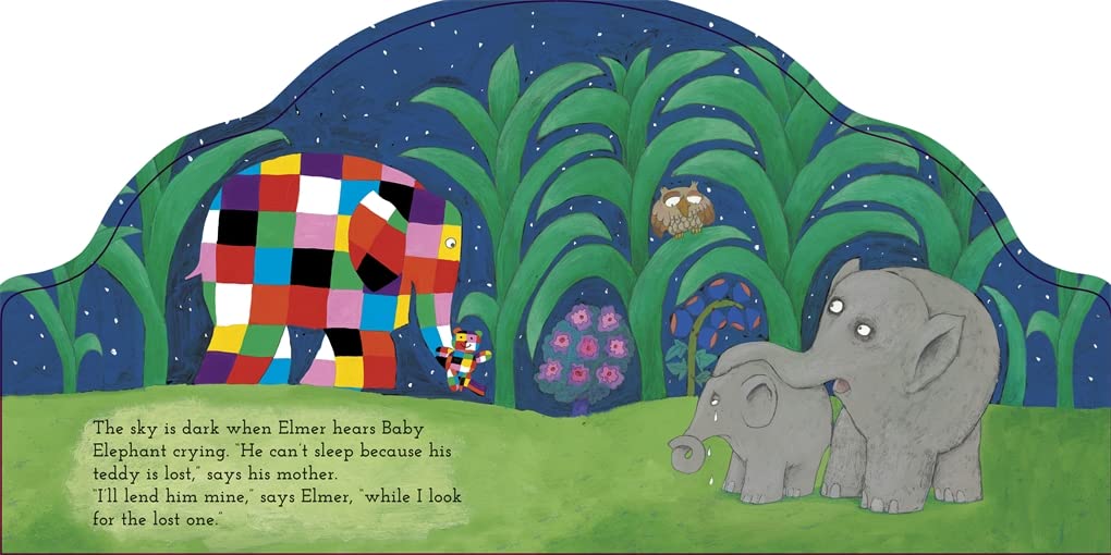 My First Elmer Bedtime: Shaped Board Book