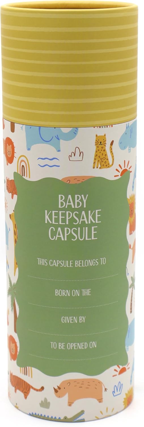 Baby Keepsake Capsule Tube - LULLABY ANIMALS