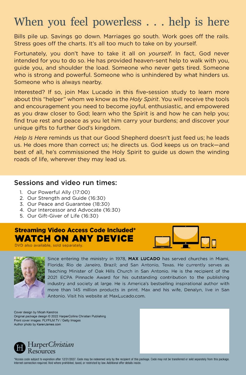 Help Is Here Bible Study Guide plus Streaming Video: Finding Fresh Strength and Purpose in the Power of the Holy Spirit