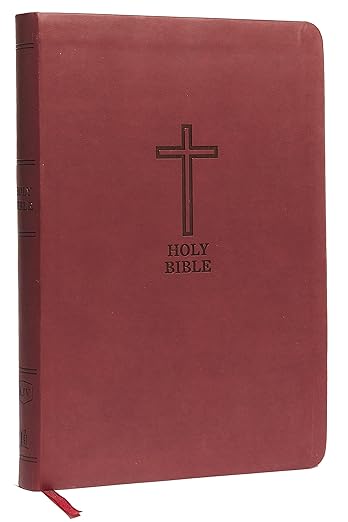 KJV Holy Bible: Value Large Print Thinline, Burgundy Leathersoft, Red Letter, Comfort Print: King James Version: Holy Bible, King James Version [imitation leather]