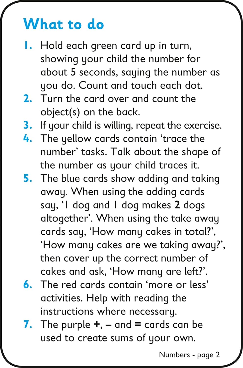 Collins Easy Learning Flashcards Numbers