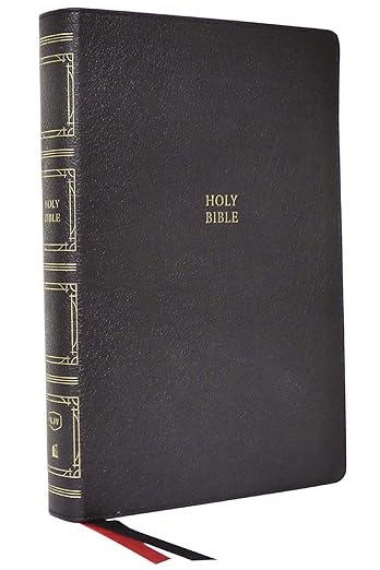 KJV Holy Bible: Paragraph-style Large Print Thinline with 43,000 Cross References, Black Genuine Leather, Red Letter, Comfort Print (Thumb Indexed): King James Version: Holy Bible, King James Version [leather bound]