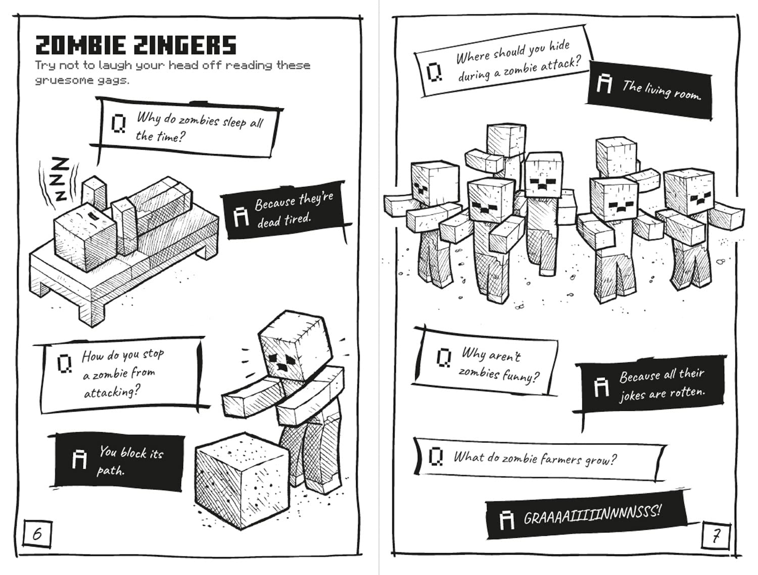 Minecraft Joke Book: An official illustrated Minecraft childrenâ€™s joke book - perfect for funny kids who are into video games aged 7, 8, 9, 10 and 11!