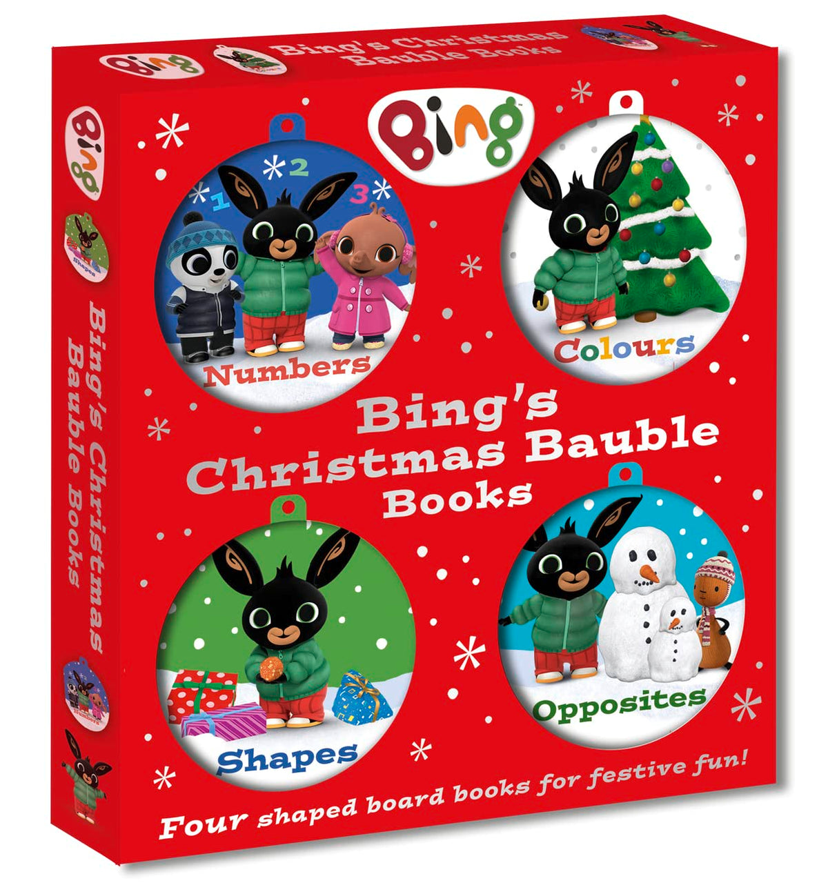 Bing’s Christmas Bauble Books: Four colourful decorations to hang on your tree – the perfect Christmas gift