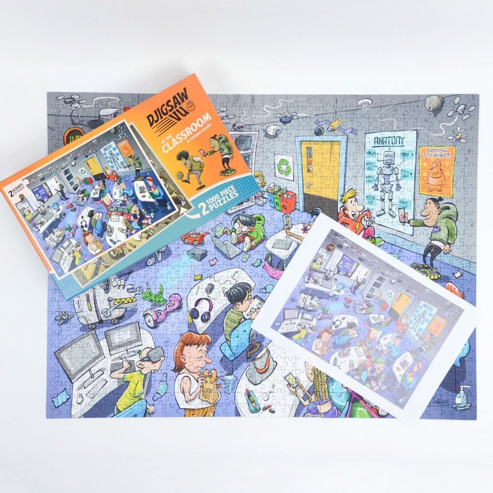 Djigsaw Vu Set - 2 x 1000-Piece Jigsaw Puzzles