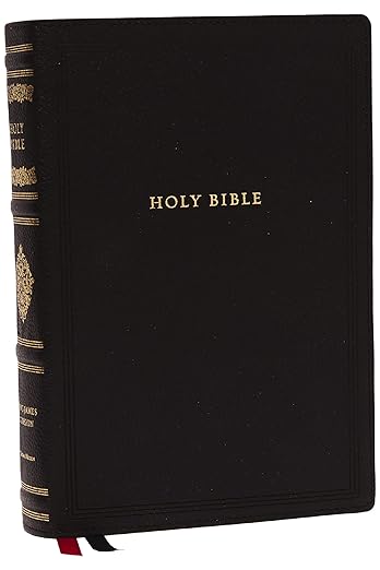 KJV, Wide-Margin Reference Bible, Sovereign Collection, Genuine Leather, Black, Red Letter, Comfort Print: Holy Bible, King James Version [leather_bound