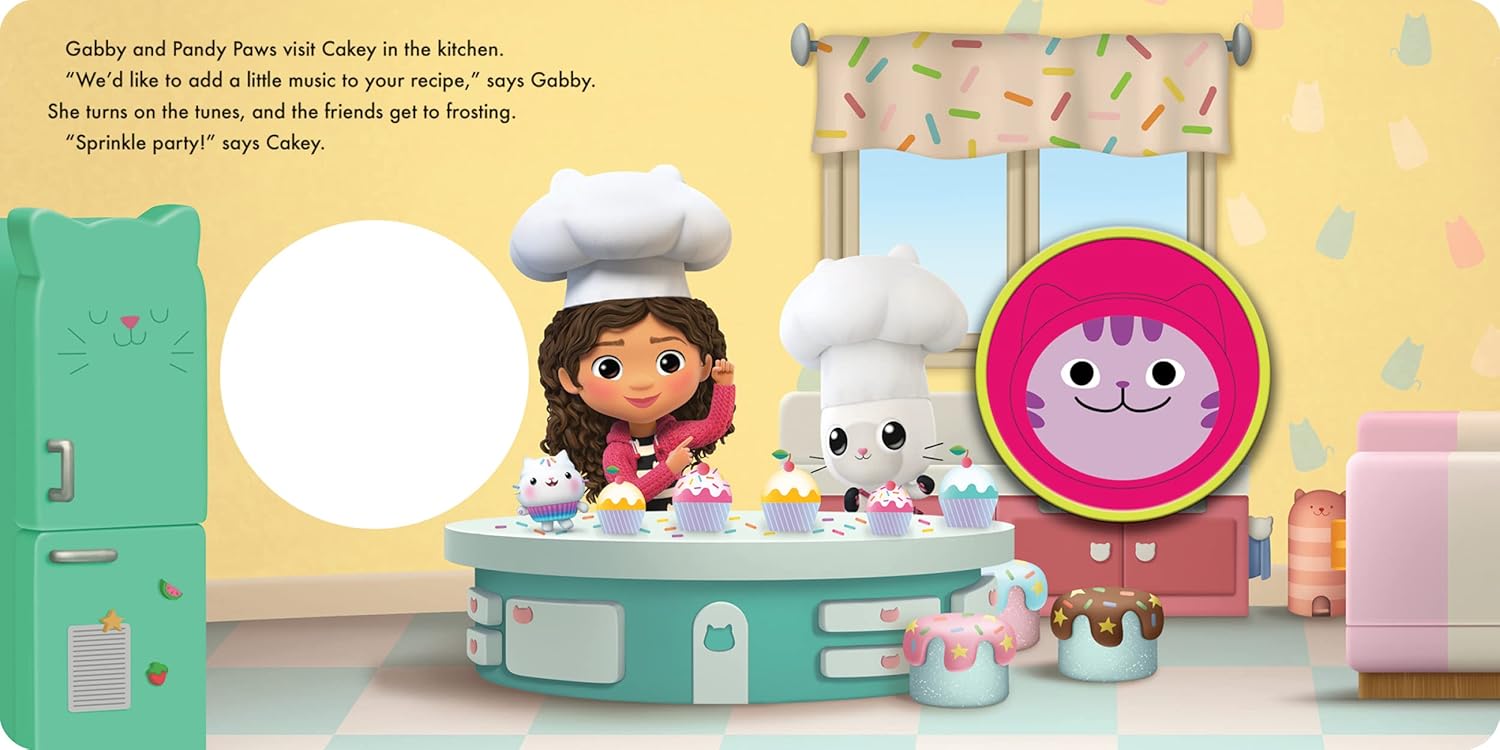 Gabby's Dollhouse - A-meow-zing Music! Squishy Button Sound Book - Satisfying Tactile and Sensory Play