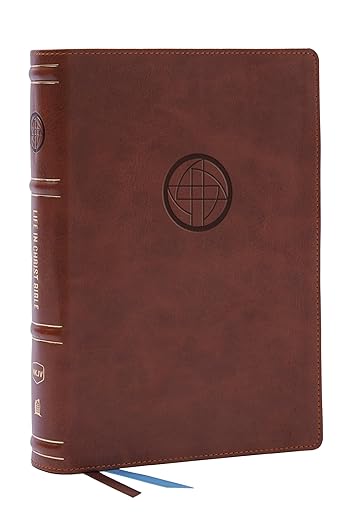 Life in Christ Bible: Discovering, Believing, and Rejoicing in Who God Says You Are (NKJV, Brown Leathersoft, Thumb Indexed, Red Letter, Comfort Print) [imitation_leather]