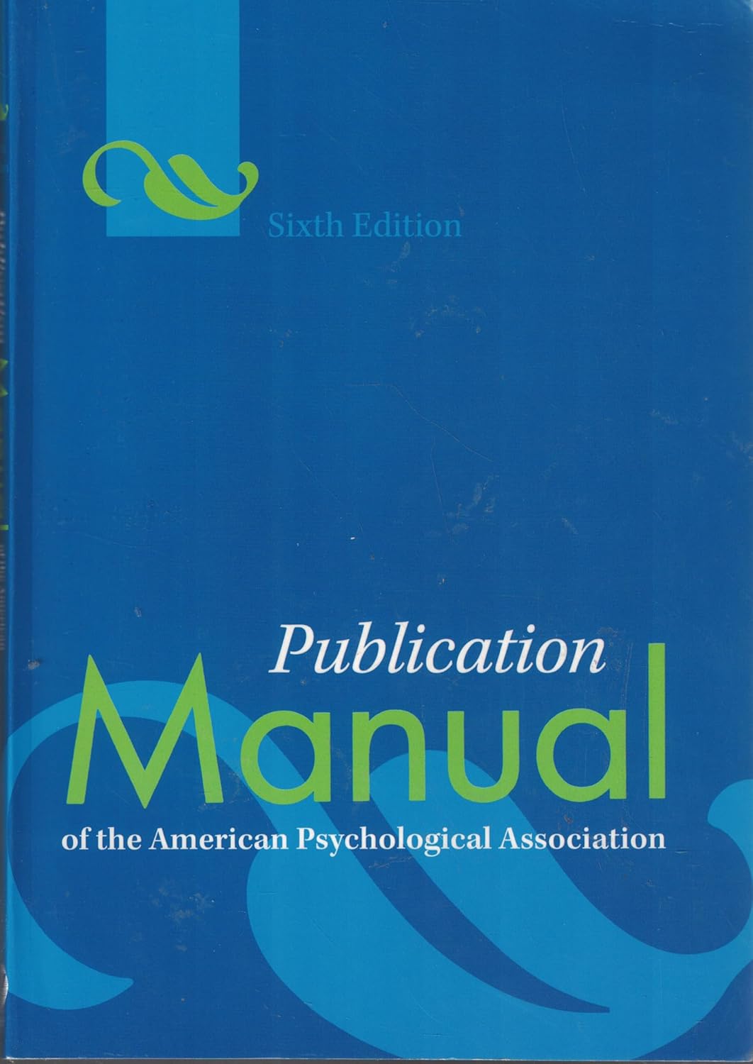 Publication Manual of the American Psychological Association® (APA Style Series) [paperback] Association, American Psychological [Jul 15, 2009]