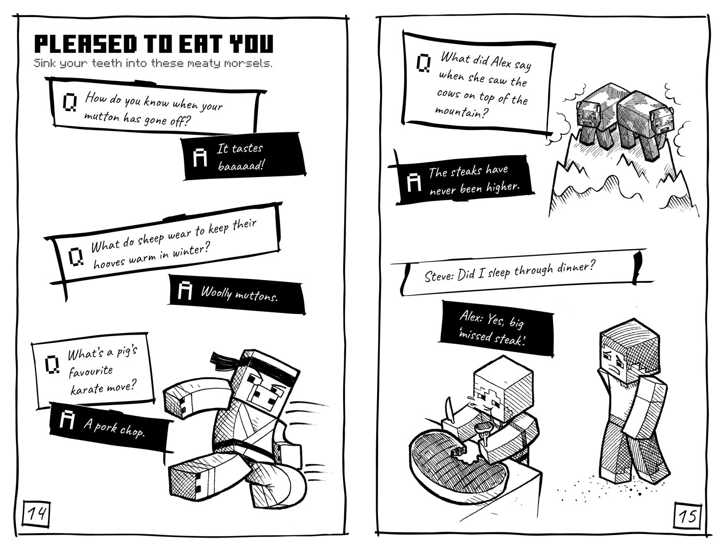 Minecraft Joke Book: An official illustrated Minecraft childrenâ€™s joke book - perfect for funny kids who are into video games aged 7, 8, 9, 10 and 11!