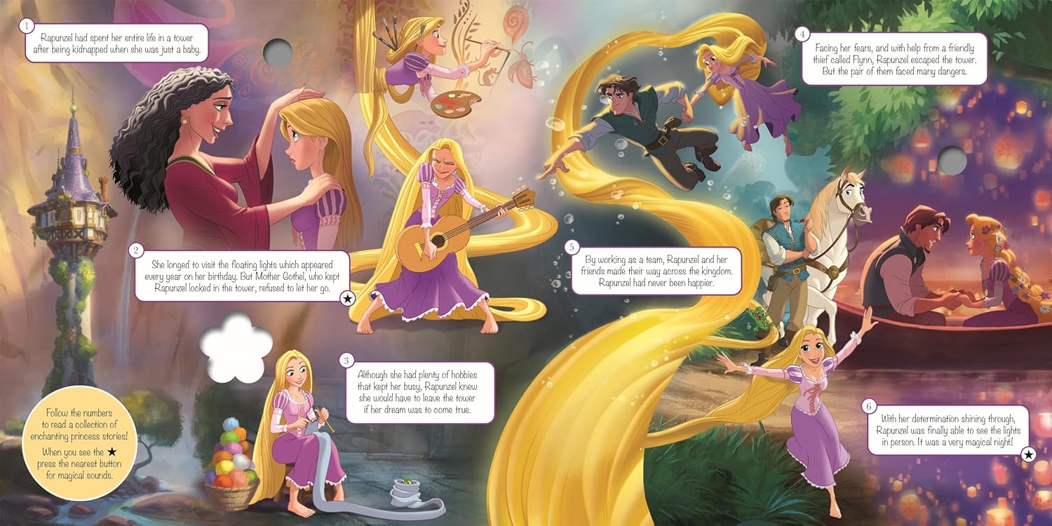 Disney Princess: Magical Sounds - With 11 interactive sounds (Board book)