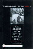 2000 Quotes from Hitler