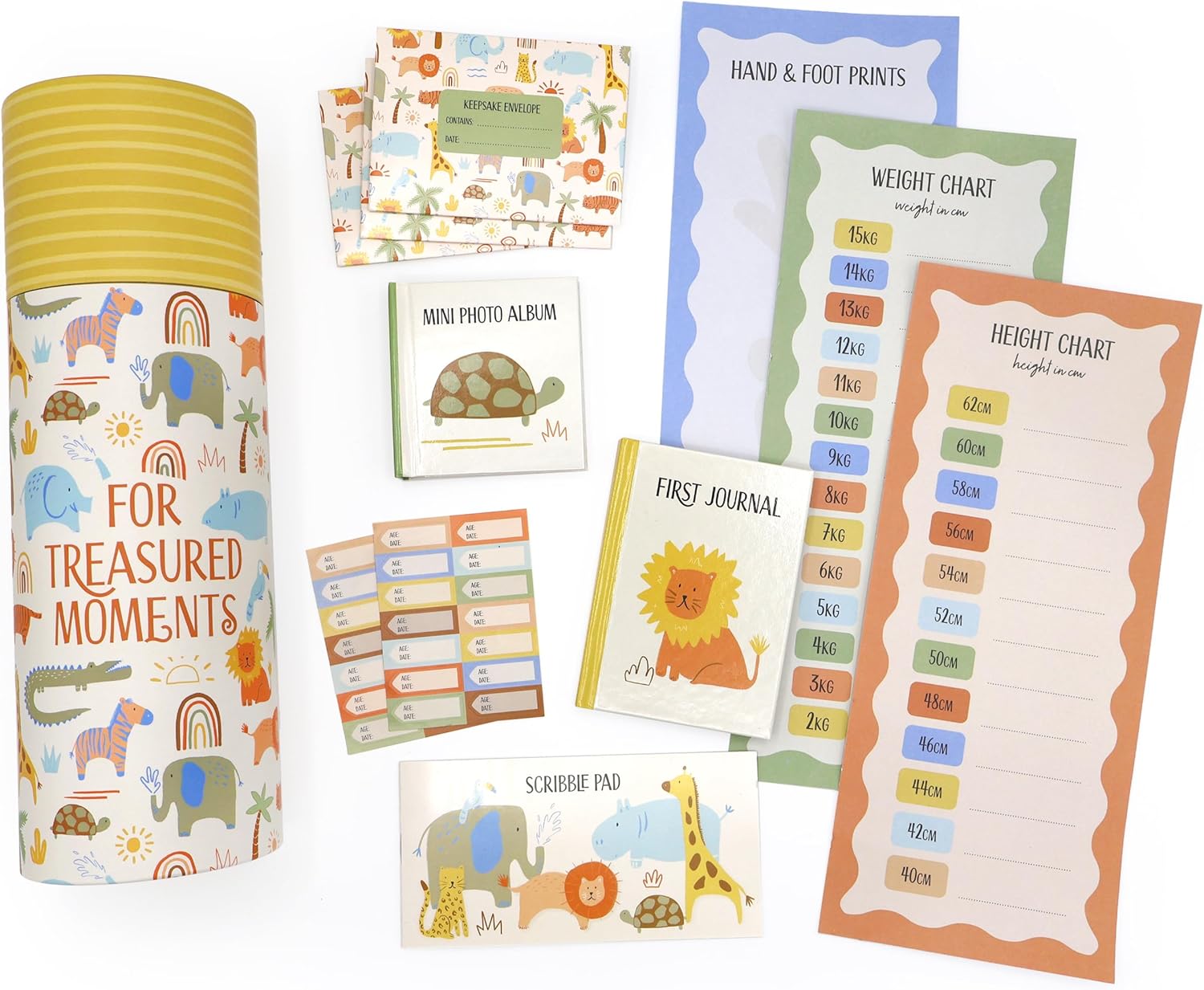 Baby Keepsake Capsule Tube - LULLABY ANIMALS