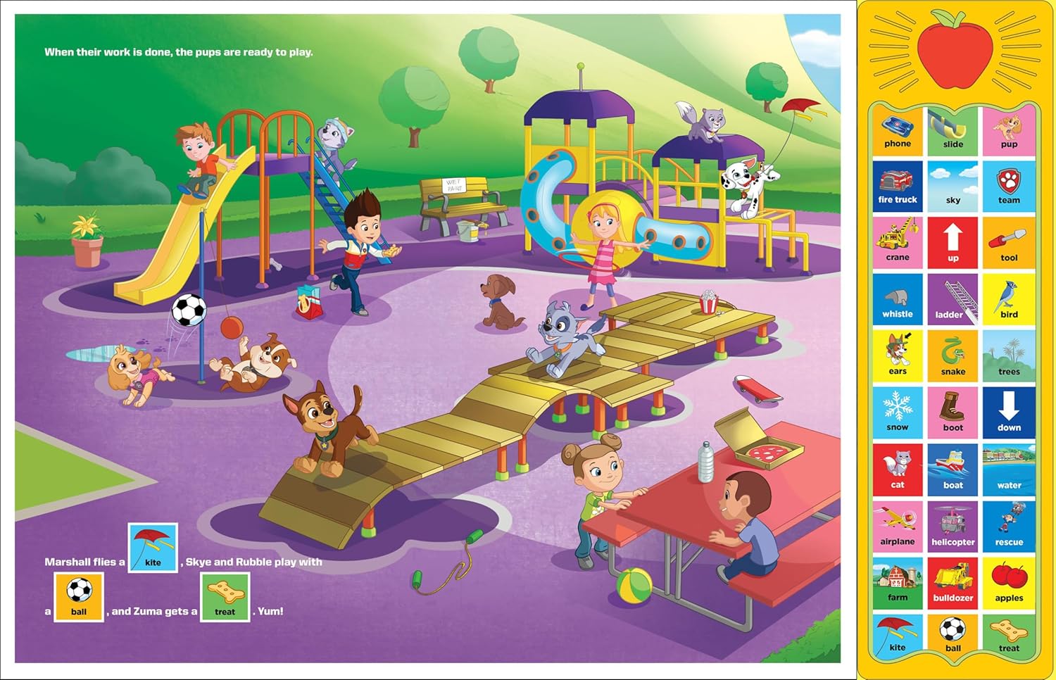 PAW Patrol Chase, Skye, Marshall, and More! First Words 30-Button Sound Book