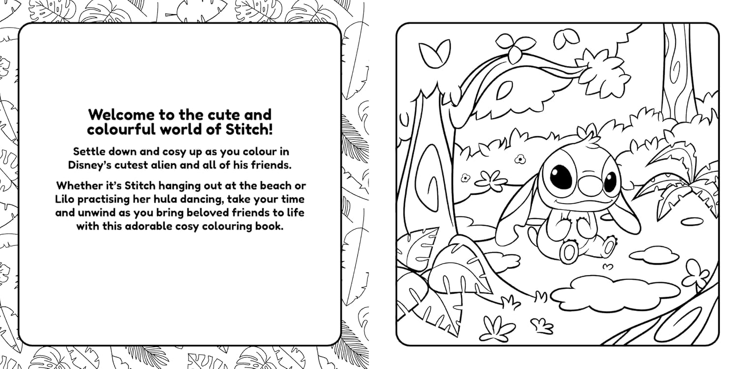 Disney Stitch: Cosy Colouring