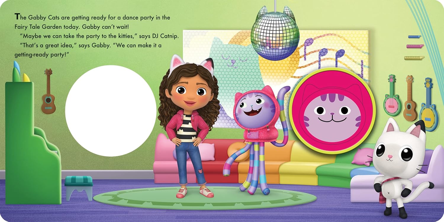 Gabby's Dollhouse - A-meow-zing Music! Squishy Button Sound Book - Satisfying Tactile and Sensory Play